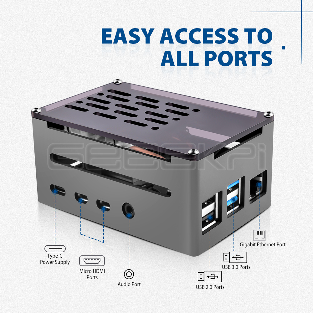 GeeekPi  Aluminum Brick Case B - Argon One V3 M.2 Nvme Case 评论和价格