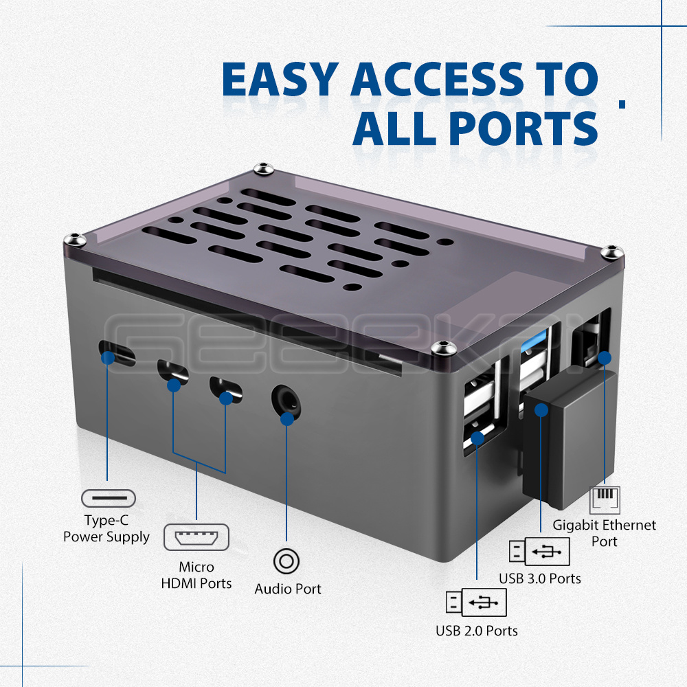 GeeekPi  Aluminum Brick Case B - Argon One V3 M.2 Nvme Case 评论和价格