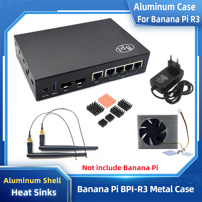 Banana Pi R3 Aluminum Case Pro - Argon One V3 M.2 Nvme Case 评论和价格